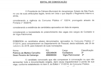 Edital de Convocação