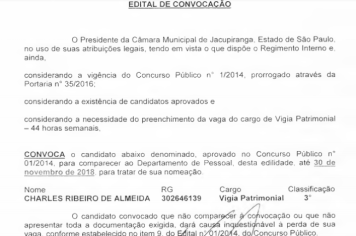 Edital de Convocação