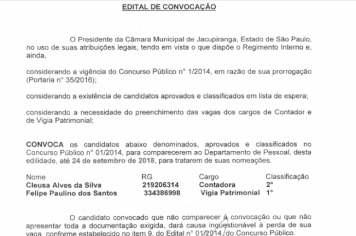 Edital de Convocação